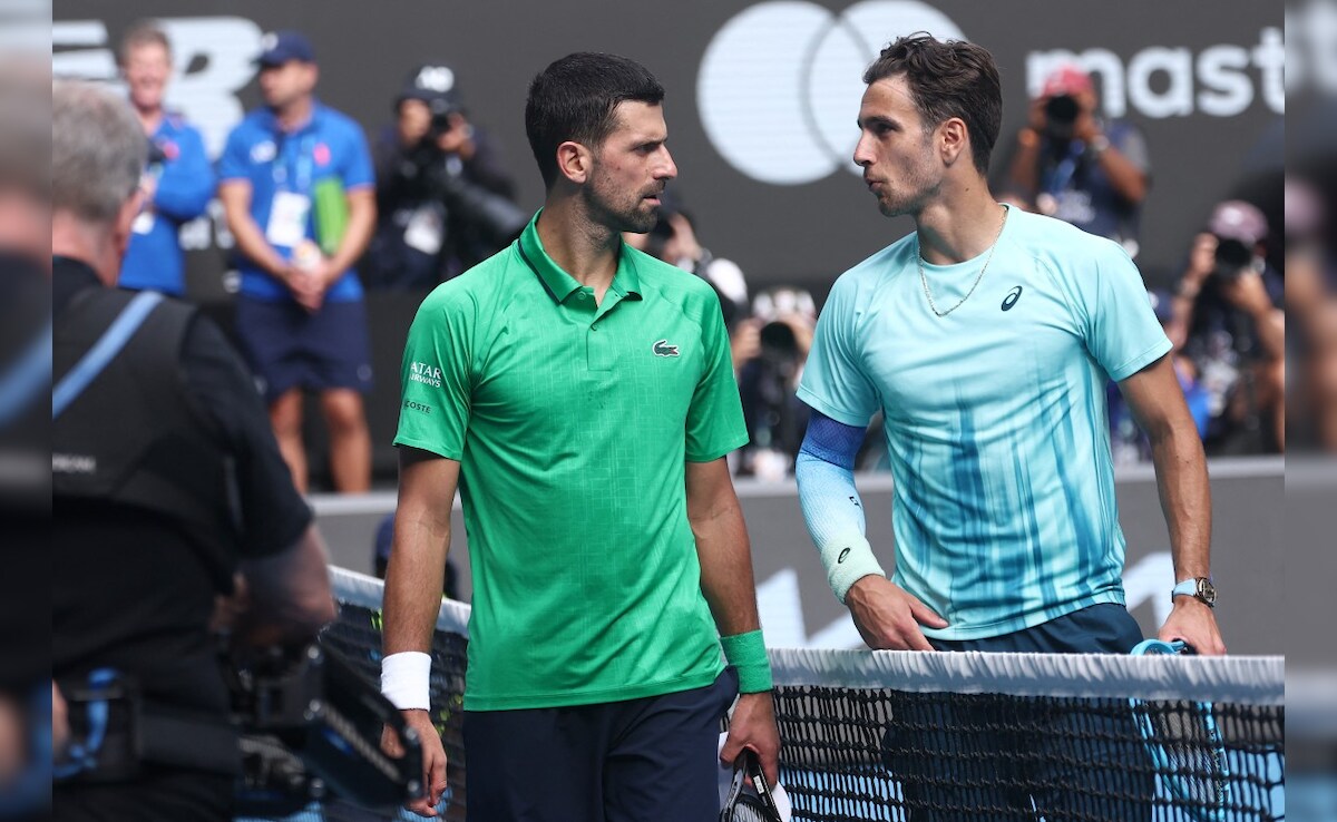 2-Set Down, Novak Djokovic Rides Luck To Enter Australian Open Semis After Lorenzo Musetti Retires
