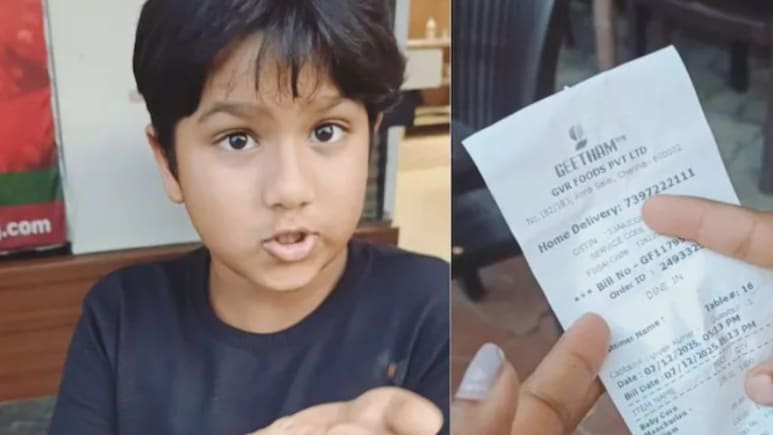 चेन्नई के रेस्तरां में आया 7 डिश का 1500 रुपए बिल, NRI बच्चे ने क्या कहा कि इंटरनेट रह गया शॉक्ड