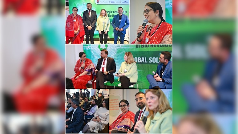 स्मृति ईरानी ने 'डावोस 2026' में भारत का जेंडर इक्विटी एजेंडा किया पेश