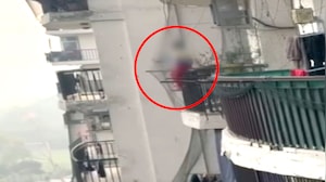 Viral Video: Child Seen Perched On Balcony Grill In Ghaziabad High-Rise