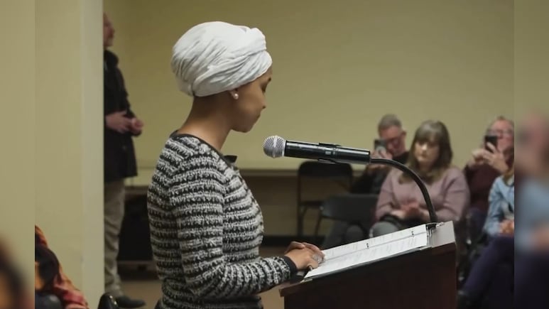 Ilhan Omar Sprayed With Unknown Substance During Minneapolis Town Hall Attack | Watch Video