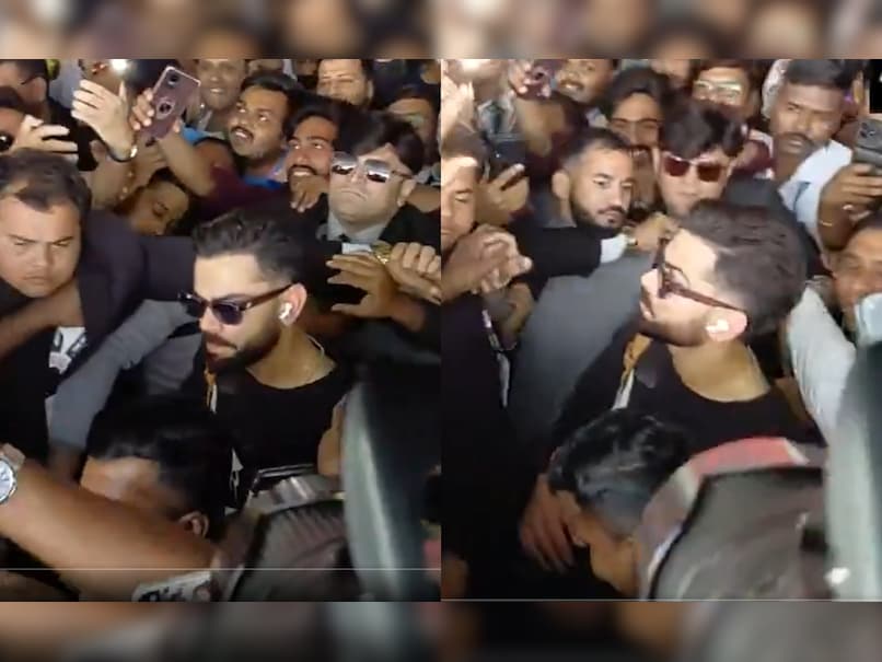 Watch: Virat Kohli Gets Mobbed By Crowd Upon Arrival In Vadodara Ahead Of India vs New Zealand 1st ODI