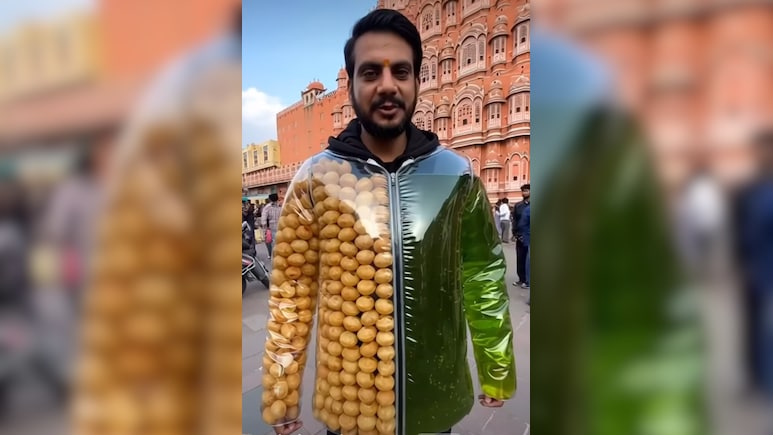 Viral Trend : शख्&zwj;स ने पहन ली पानी पूरी की ड्रेस, लोगों ने हंसकर पूछा खाएं या पहने तुम ही बता दो