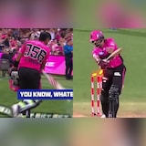 Babar Azam Vents Out Frustration After A 39-Ball 47 For Sydney Sixers In BBL. Was There Steve Smith Connection?