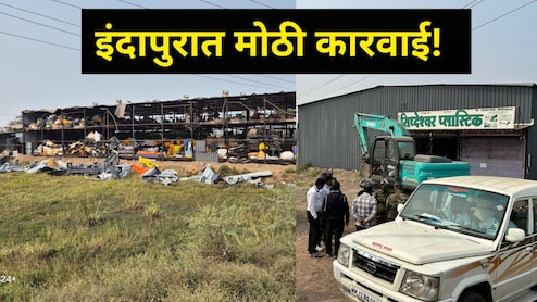 Pune News: इंदापुरात बुलडोझर, या मंत्र्याचा एक आदेश अन् रस्त्यालगतच्या वीटभट्ट्या, घरे, दुकाने झाली जमीनदोस्त