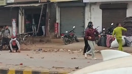 Video: 2 Groups Clash, Throw Stones At Each Other In Faridabad