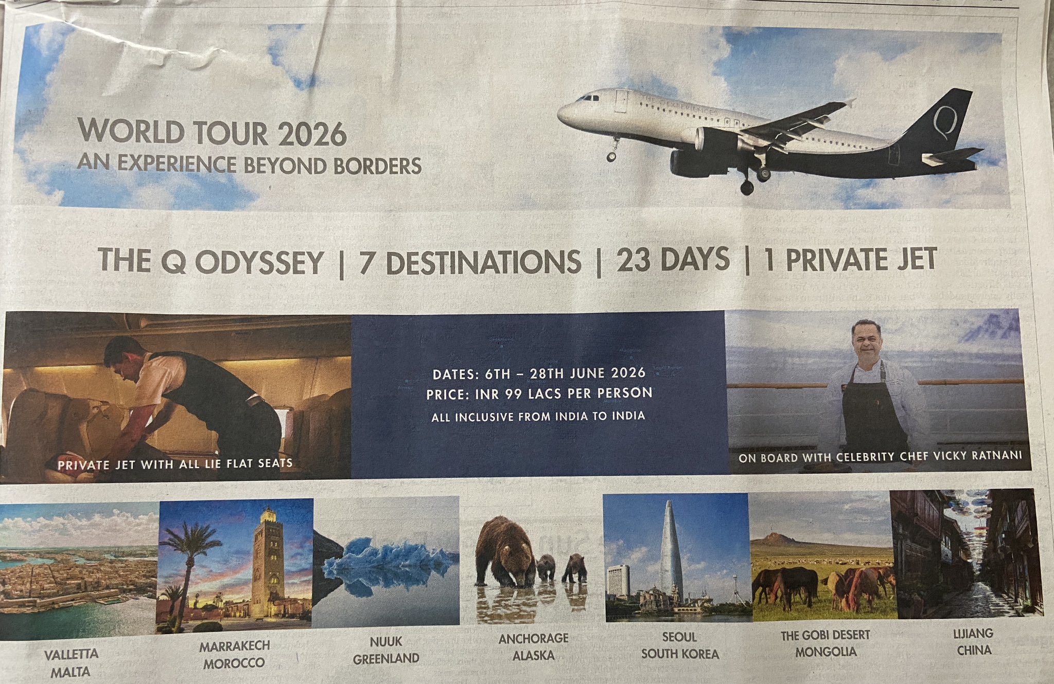 Will You Pay Rs 99 Lakh For A 23-Day World Tour From Mumbai On A Private Jet?