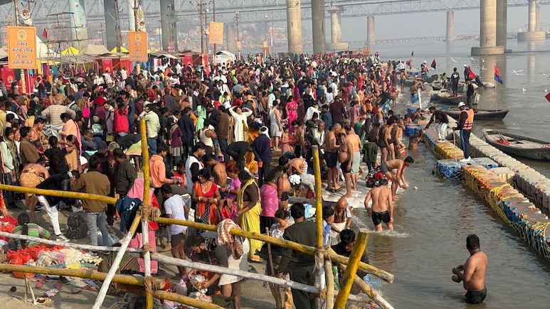 Over 9 Lakh Devotees Take Holy Dip In Prayagraj On Ekadashi