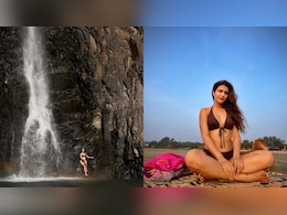 Video: After '20 Minutes To Take The Leap', Fatima Sana Shaikh Goes Cliff-Diving In Goa