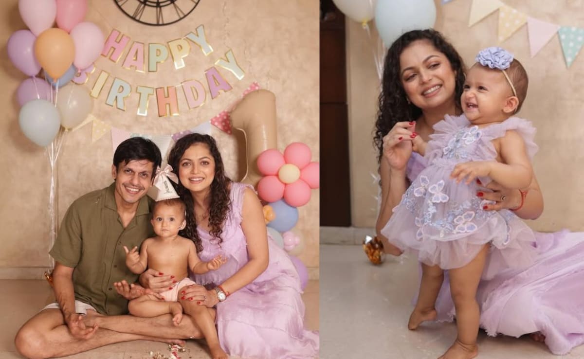 TV Actor Drashti Dhami Introduces Daughter Leela To The World With First Birthday Pictures