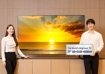 Samsung ने CES 2026 से पहले पेश किया सबसे ज्यादा ब्राइटनेस वाला 77 इंच QD-OLED टीवी