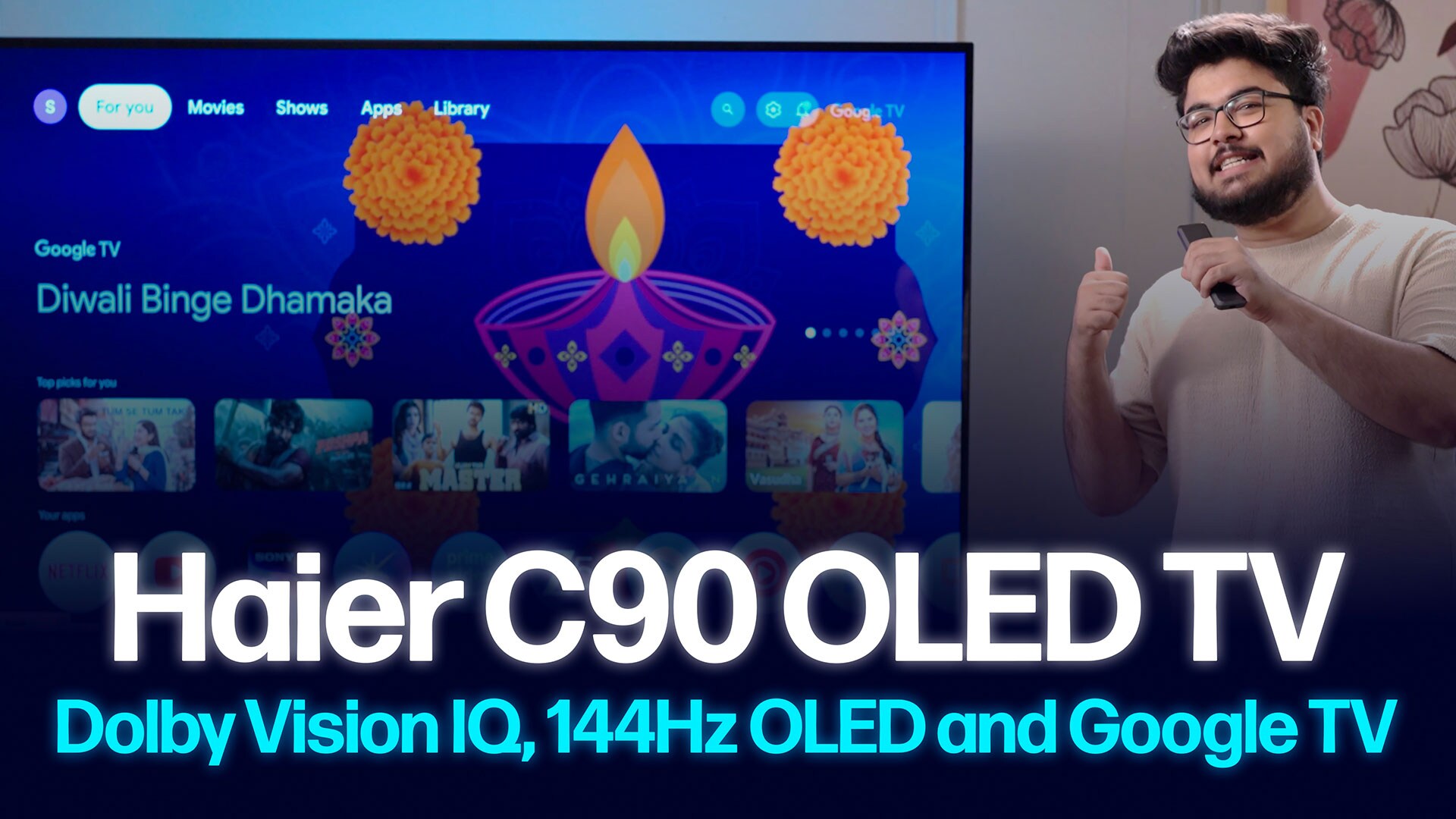 [Sponsored] Haier C90 OLED TV | Dolby Vision IQ, 144Hz OLED and Google TV in Action