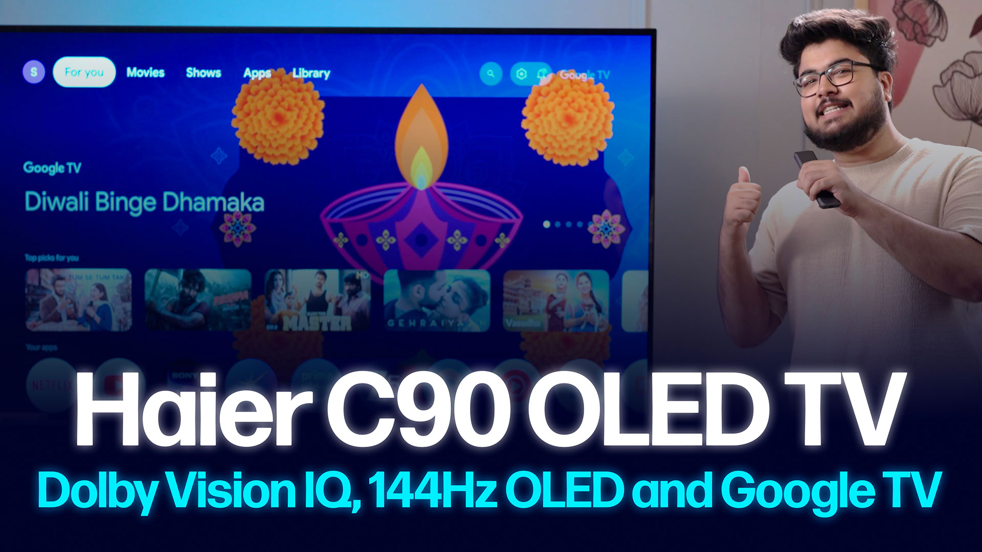 [Sponsored] Haier C90 OLED TV | Dolby Vision IQ, 144Hz OLED and Google TV in Action
