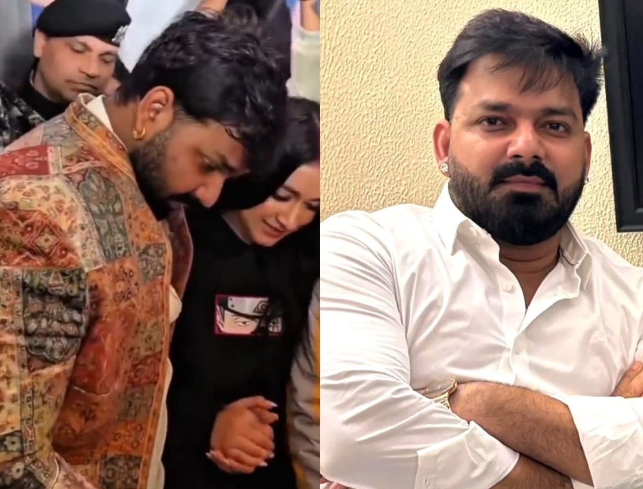 पवन सिंह ने नशे की हालत में किया मिसबिहेव ? साथ खड़ी हीरोइन के हाथ से जबरन खाया केक