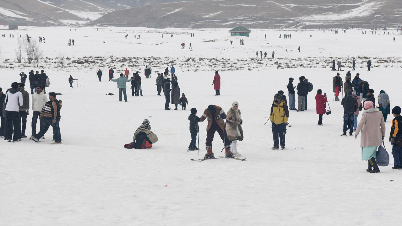 Tourists Soak In Breathtaking Snowfall Across Gulmarg And Sonamarg In Kashmir