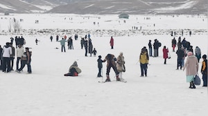 Tourists Soak In Breathtaking Snowfall Across Gulmarg And Sonamarg In Kashmir