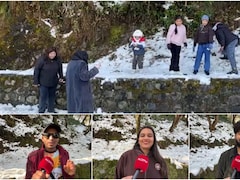 मसूरी, नैनीताल, औली और चोपता, सीजन की पहली बर्फबारी देख झूमे टूरिस्ट, सड़कों पर गाड़ियों का लंबा रेला