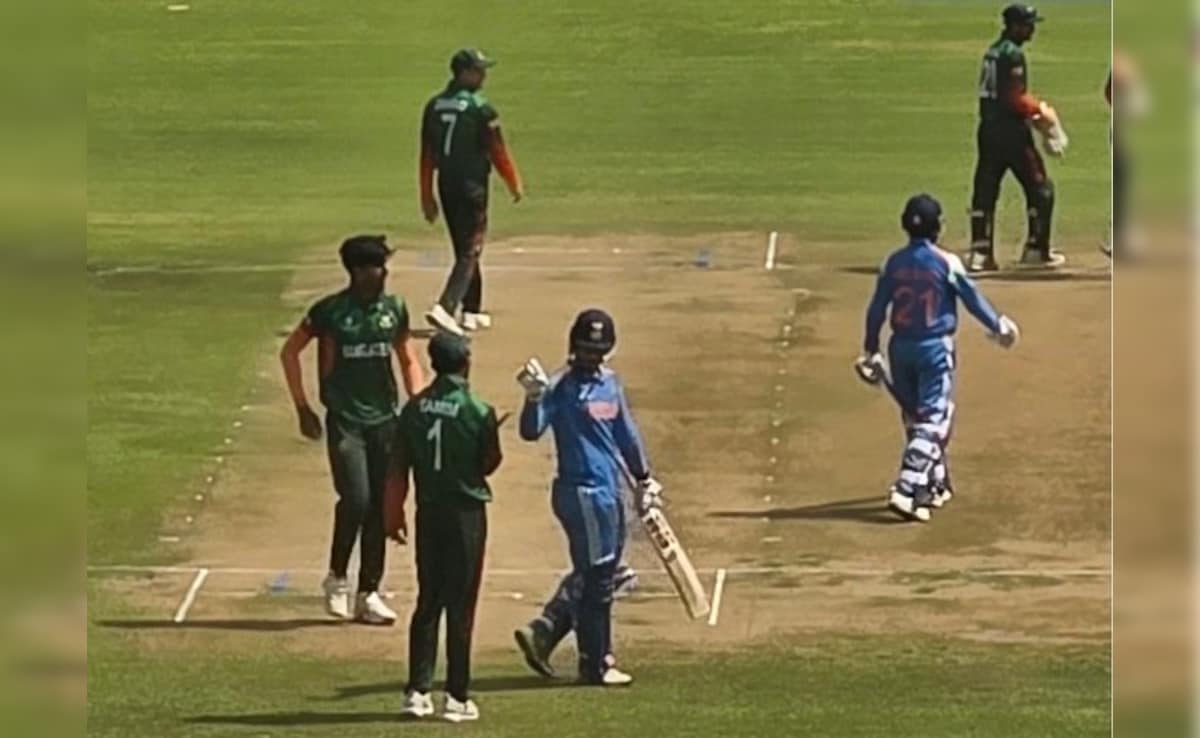 INDU19 vs BANU19: वैभव सूर्यवंशी से भिड़े बांग्लादेशी ज़वाद अबरार, जमकर हुई बहसबाजी, बीच मैच में हुआ बवाल