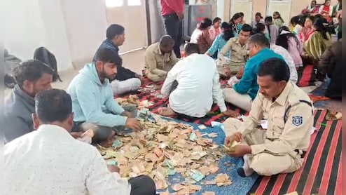 Dewas: गुप्त नवरात्रि में खुली माता टेकरी की दान पेटी, इतने लाख का आया चढ़ावा; विदेशी मुद्रा का भी मिला दान