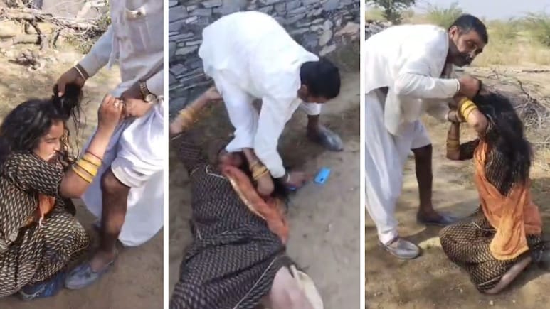 राजस्थान: महिला को बाल पकड़कर घसीटा, पेट पर पैर रखकर की पिटाई