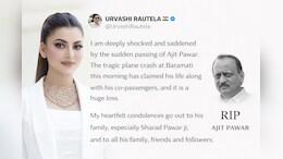 अजित पवार के निधन पर उर्वशी रौतेला ने जताया शोक, X पर दी भावुक श्रद्धांजलि