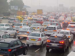 जरा सी बारिश और दिल्ली-गुरुग्राम एक्सप्रेस-वे पर लगा भयंकर जाम