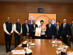 Delegation From Communist Party Of China Visits BJP Headquarters In Delhi