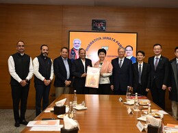 Delegation From Communist Party Of China Visits BJP Headquarters In Delhi