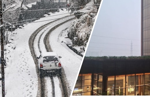 Weather LIVE: कुदरत की अजब करामात: पहाड़ों पर जमकर बर्फबारी और दिल्ली-नोएडा में दिन में ही हो गई 'रात', तालकटोरा रोड पर जाम