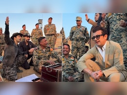 बीएसएफ के जवानों के साथ वरुण धवन की मस्ती, 'घर कब आओगे' गाने पर जमाया रंग