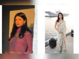 &lsquo;बॉर्डर 2&rsquo;की 'मसकली' मेधा राणा के इंडि&zwj;यन लुक वाली 25 फोटोज, साड़ी हो या सूट हर स्&zwj;टाइल में लगती हैं कमाल, गजब का है फैशन सेंस