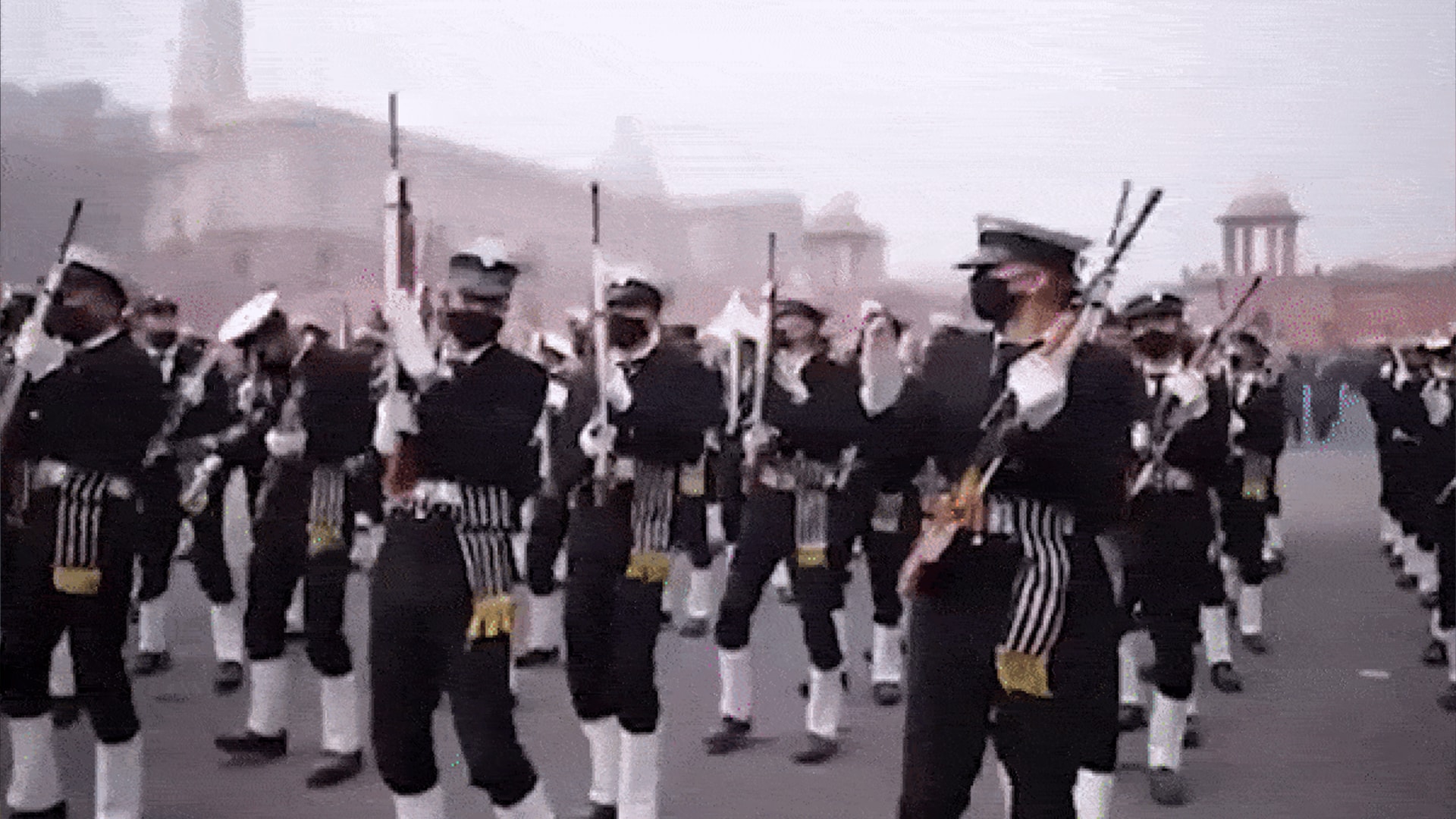 Indian Navy Contingent Dances To 'Monica O' My Darling' In Preparation For Republic Day 2026