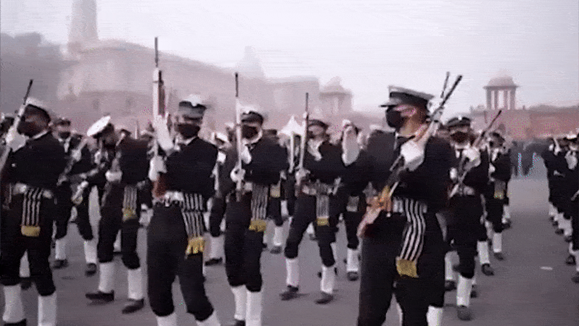 Indian Navy Contingent Dances To 'Monica O' My Darling' In Preparation For Republic Day 2026