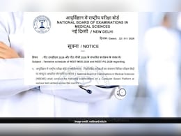 NEET MDS, PG 2026 Tentative Schedule Released, Exams In May And August