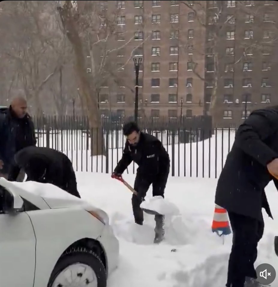 Watch: Mamdani Shovels Snow To Help New Yorkers As Deadly Storm Kills 7