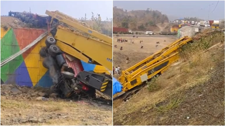 Dhar Road Accident:&nbsp;गणपति घाट पर कार को टक्कर मारने के बाद खाई में गिरा ट्रक, 2 की मौत,&nbsp;एक घायल