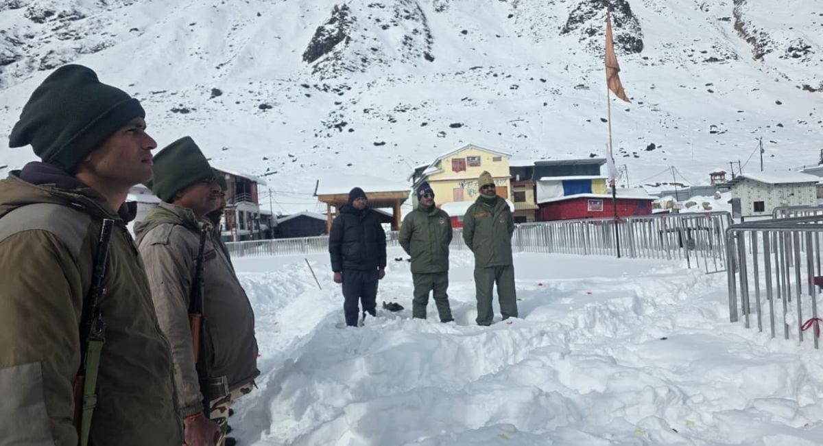 केदारनाथ में हुई है खूब बर्फबारी 