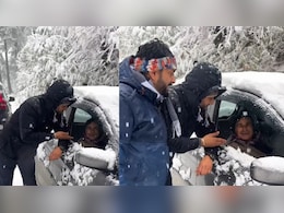 'आंटी' की जिंदादिली को सलाम...70 की उम्र में 25 वाला जोश, भारी बर्फबारी के बीच दौड़ाई कार