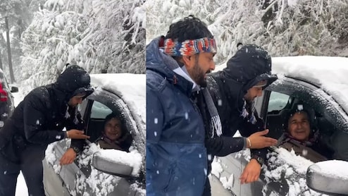 'आंटी' की जिंदादिली को सलाम...70 की उम्र में 25 वाला जोश, भारी बर्फबारी के बीच दौड़ाई कार