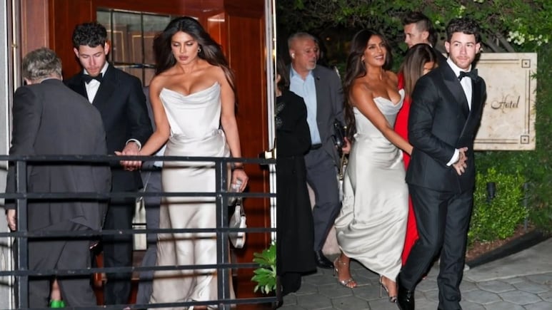 Viral: Priyanka Chopra Dazzles In A Strapless Ivory Gown At Golden Globes After-Party