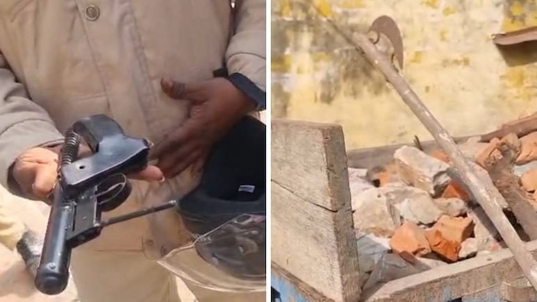 चौमूं में बुलडोजर एक्शन के दौरान पुलिस को मिले संदिग्ध सामान, जानें अधिकारियों ने क्या कहा ?