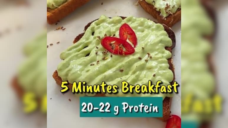 सिर्फ 5 मिनट में बनाएं प्रोटीन से भरपूर टेस्टी नाश्ता, एक बार खाने से मिलेगा 20 ग्राम Protein