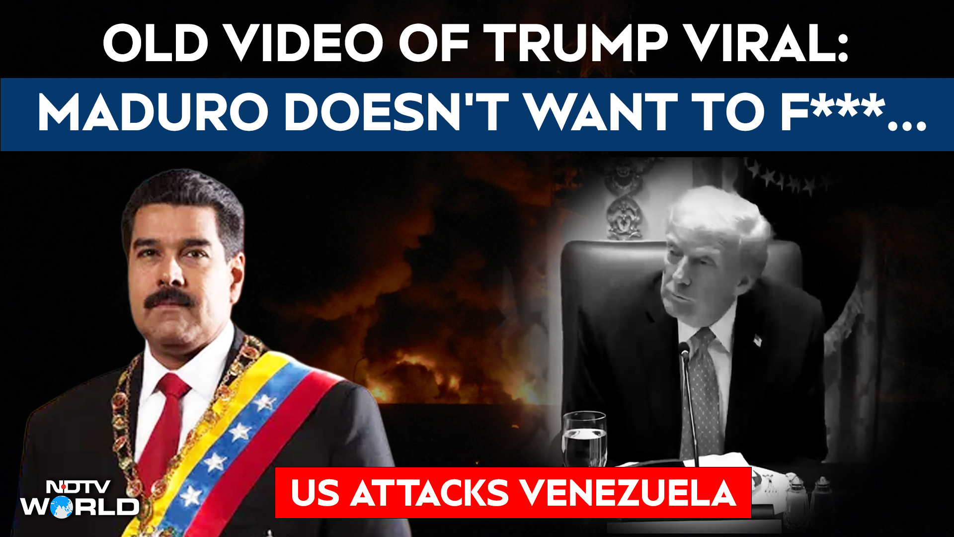 Old Video Of Donald Trump Viral As US Strikes Venezuela: Maduro Doesn't Want To F***...