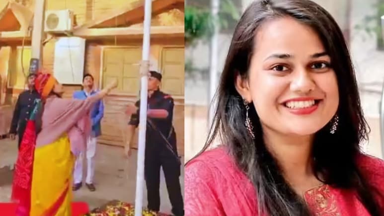 Tina Dabi Viral Video : ध्वजारोहणावेळी IAS टीना डाबींनी हे काय केलं? लातुरच्या सुनेवर देशभरातून तीव्र टीका
