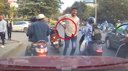 Video: Biker Pulls Out Knife, Threatens Car Driver In Bengaluru Road Rage