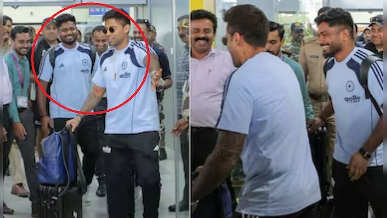 बाजू हट.. बाजू हट.. जब लोकल ब्वॉय संजू सैमसन के लिए बॉडीगॉर्ड बने कैप्टन सूर्या, देखिए Video