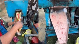 "Looks So Good": Internet Gives Thumbs Up To Viral Video Of Strawberry Sugarcane Juice