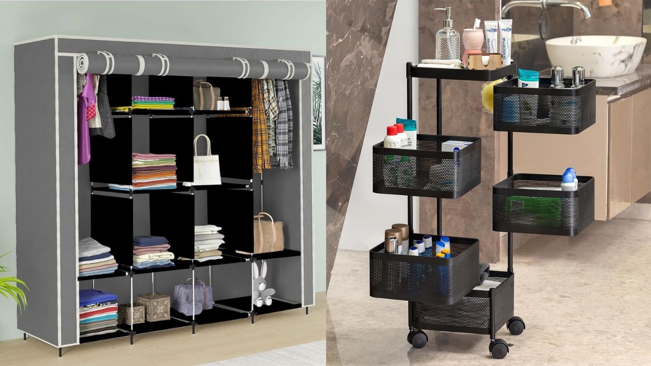 Home Essential: शू रैक से लेकर स्टोरेज ऑर्गनाइज़र, कपबोर्ड तक, सेल में सब कुछ मिलेगा आधे से भी कम प्राइस में