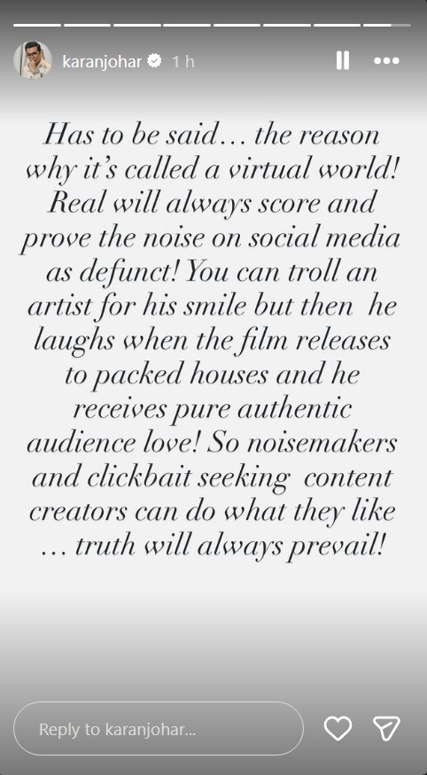 Instagram/Karan Johar