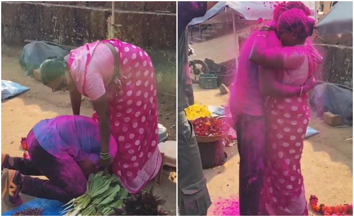 बाजार में सब्जी बेच रही मां को बेटे ने पैरों पर गिरकर दी CRPF जवान बनने की खुशखबरी, वीडियो देखकर हर कोई भावुक